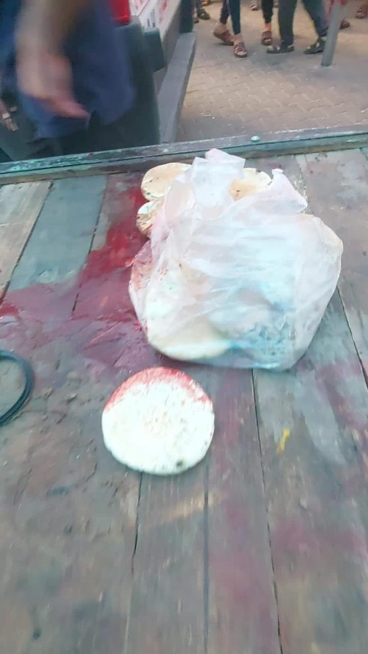 Israeli bombing of bakery in northwestern Gaza