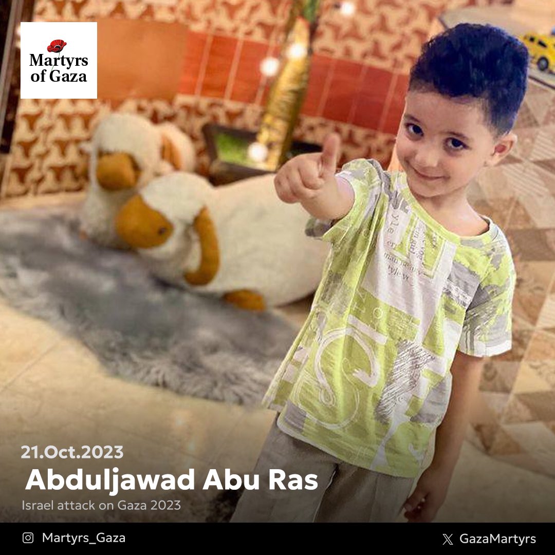 Abduljawad Abu Ras: Memorial to Four-Year-Old