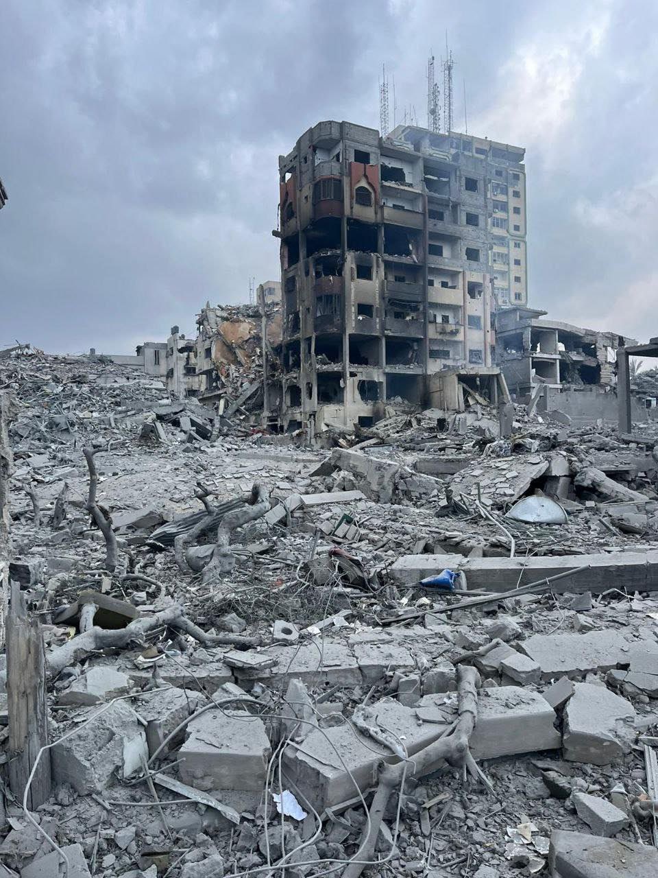 Gaza’s al-Rimal neighbourhood hit by over 200 Israeli airstrikes