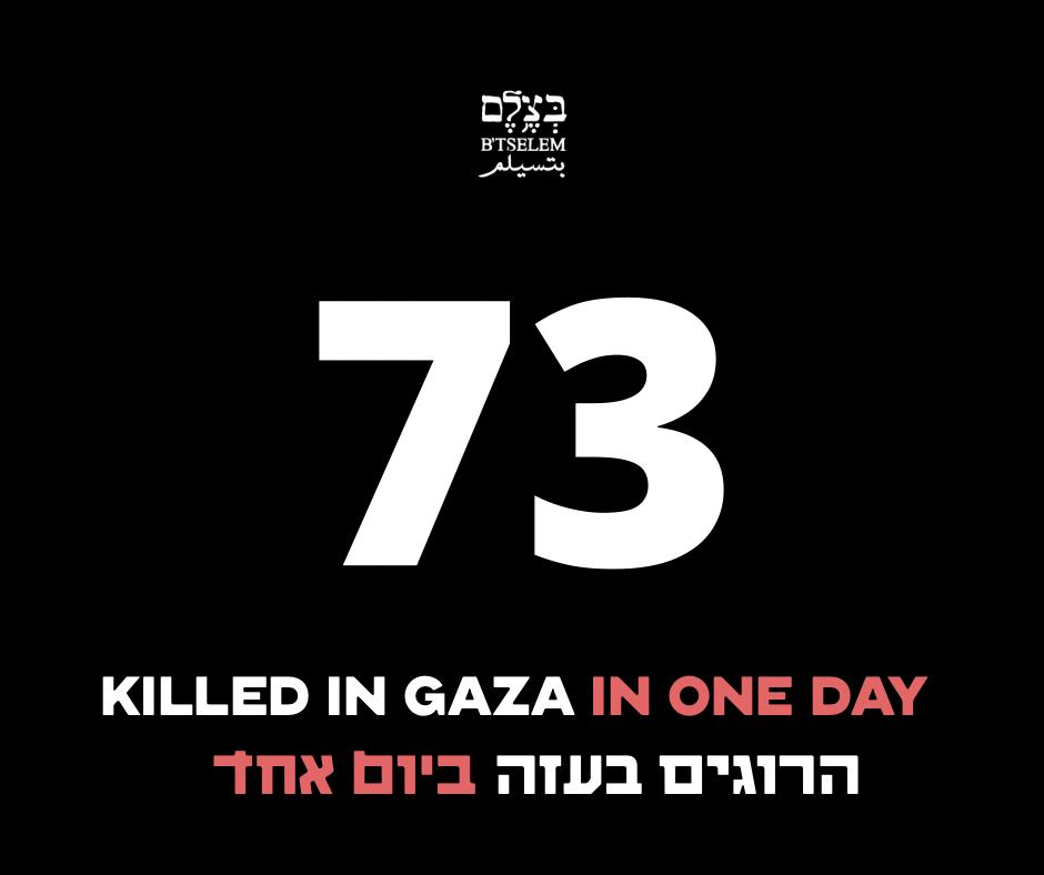 Israeli military kills 73 in Gaza, including aid recipients