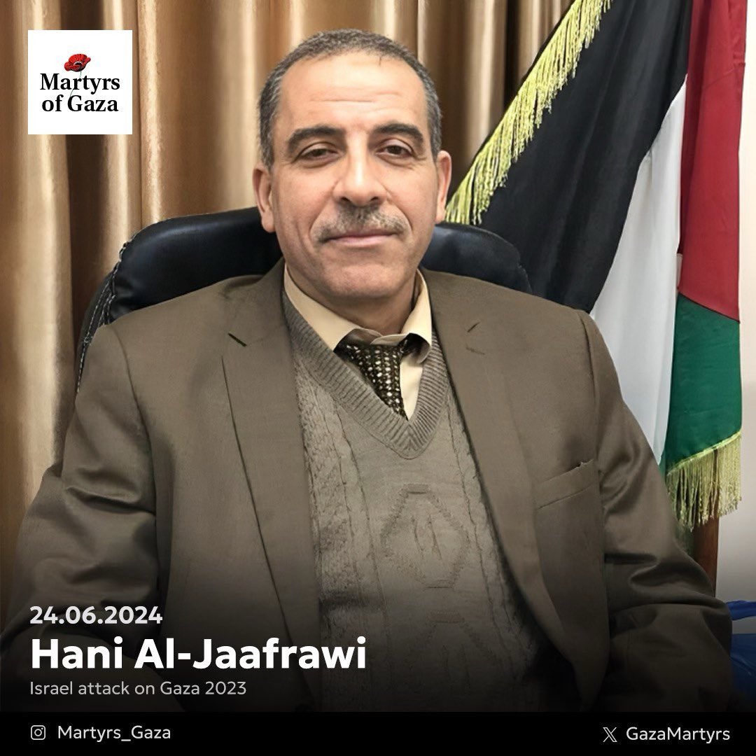Paramedic Hani Al-Jaafrawi Memorial Gaza Ambulance Services Director