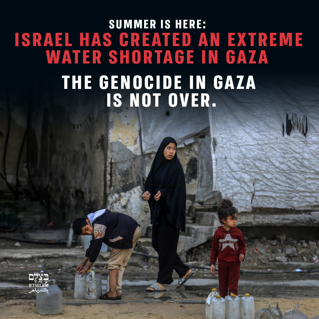 Gaza residents face extreme heat amid destroyed water infrastructure