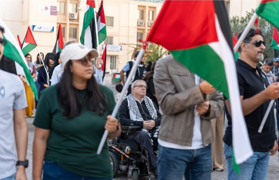 Bahrainis Rally Against Israeli Attack on Gaza Hospital