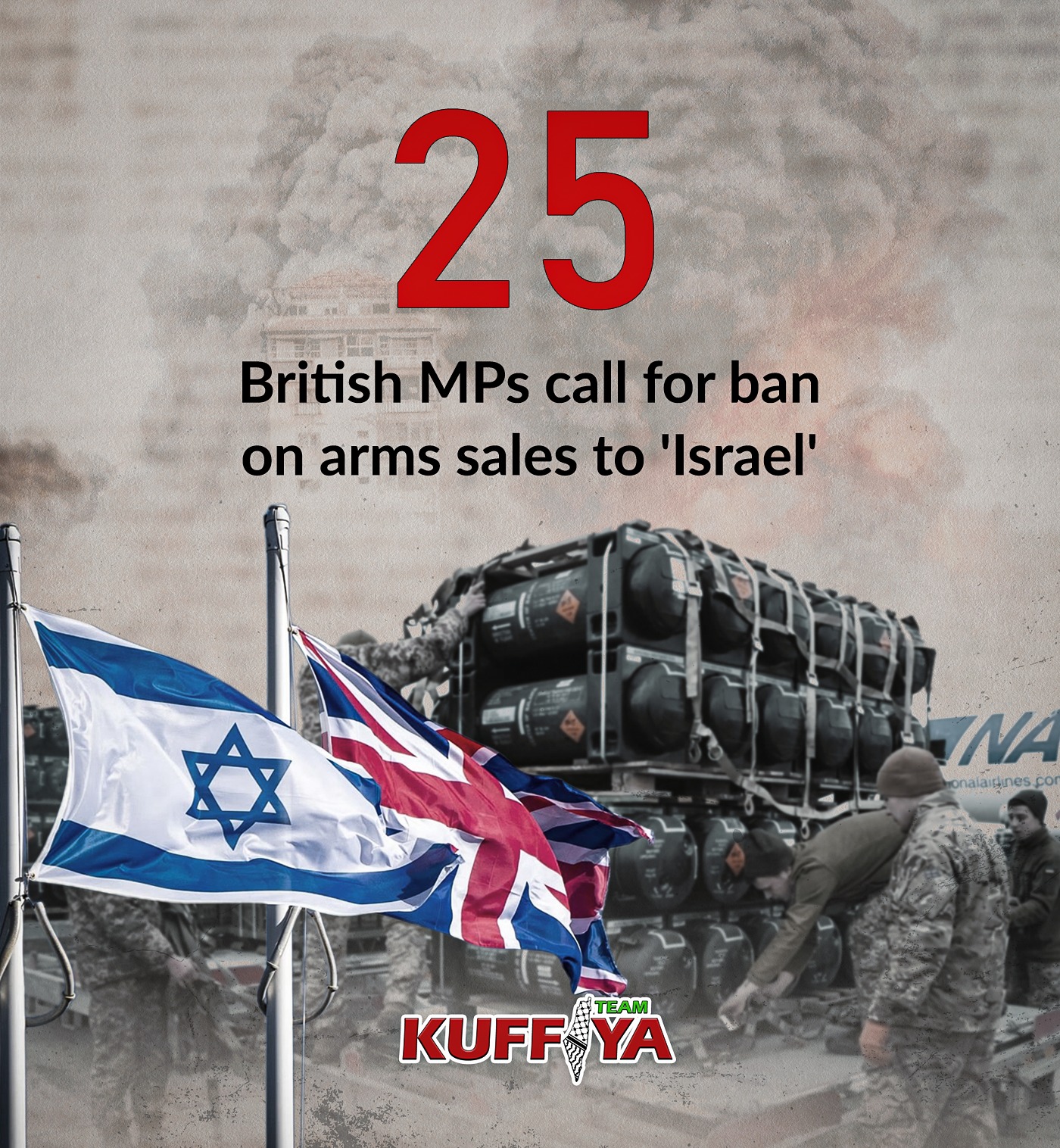British MPs Call for Halt to Arms Supplies to Israel