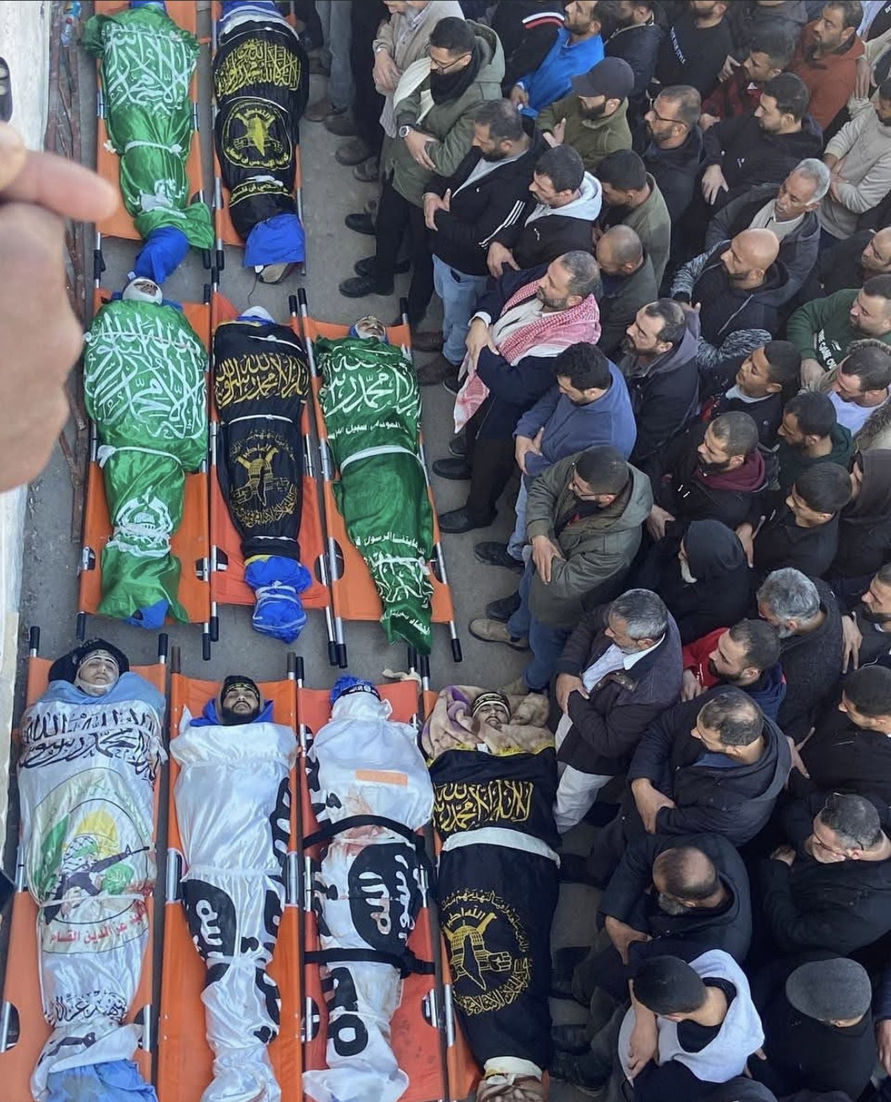 Farewell to Palestinians killed in Israeli airstrike in Tamoun village