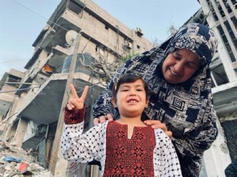 Children Celebrating Eid Amid Gaza Bombardment