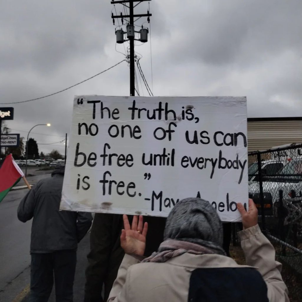 Weekly Palestine Solidarity Demonstration in Nanaimo, Canada
