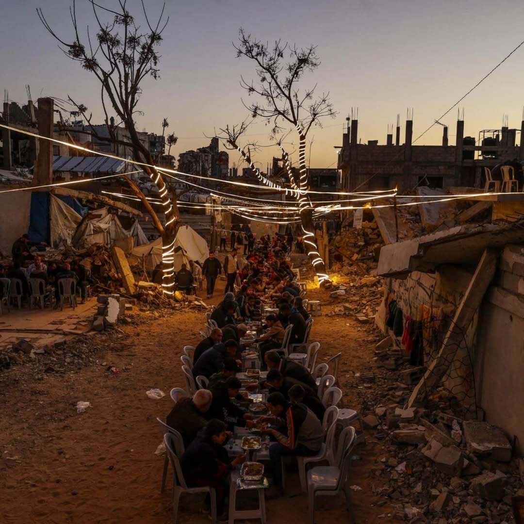 Faith and Resilience: Iftar Celebrated in Gaza Ruins