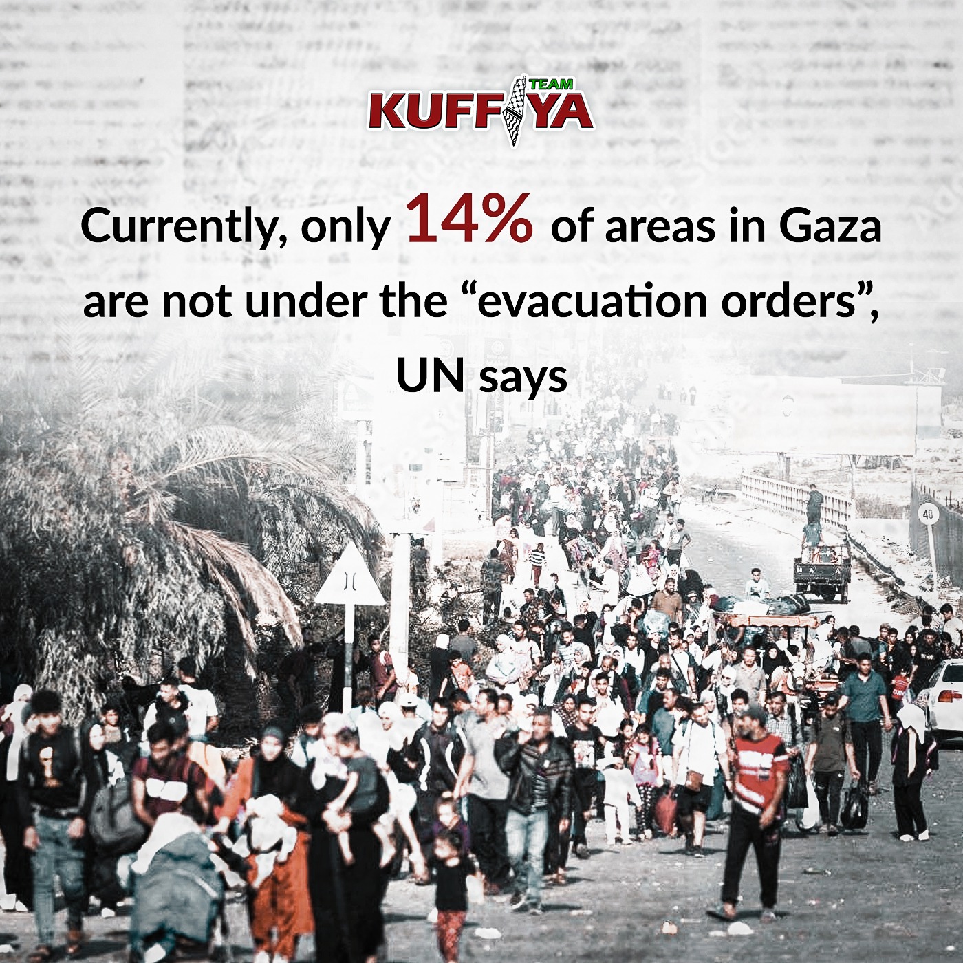 UNRWA: 86% of Gaza under Israeli evacuation orders
