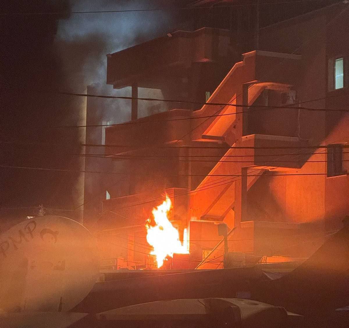 Flames rise after emergency department targeted at Nasser Hospital Gaza