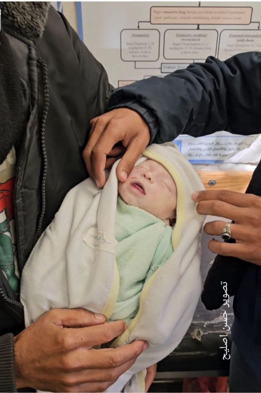 Second infant death from cold in Gaza tent camps this week