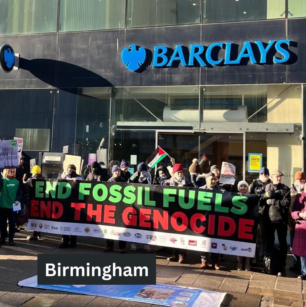 Barclays Vigils Demand End to Israeli Conflict Financing
