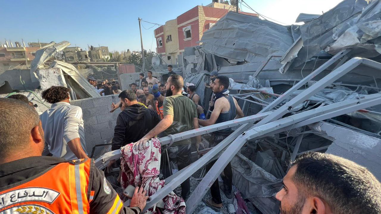Four Palestinians killed in Israeli bombing in Rafah Gaza