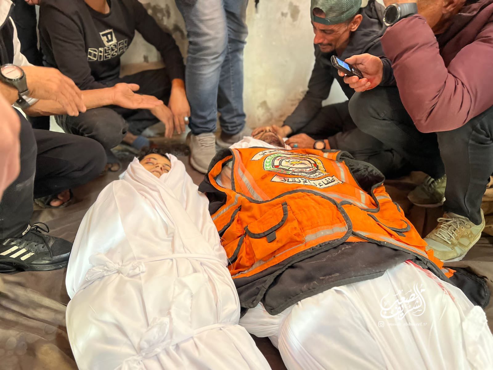 Civil Defence Officer and Son Killed in Gaza Bombing