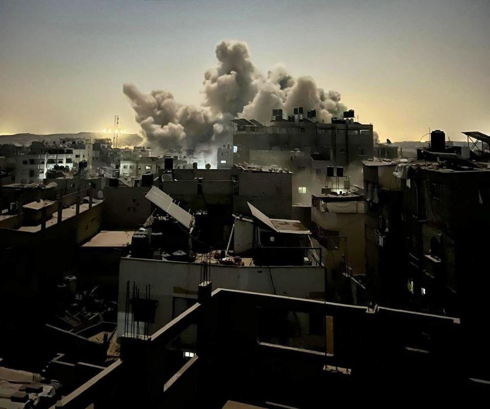 Explosion in Gaza: Buildings Demolished in Al-Shujaiya