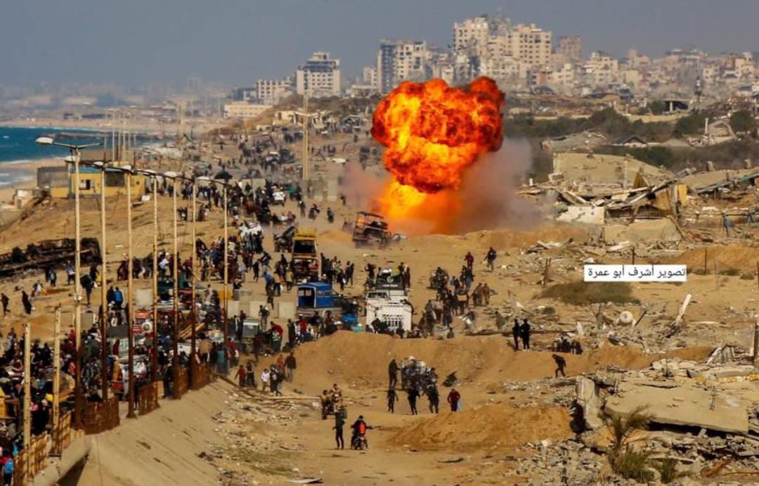 Israeli airstrike targets civilian car on Gaza humanitarian corridor