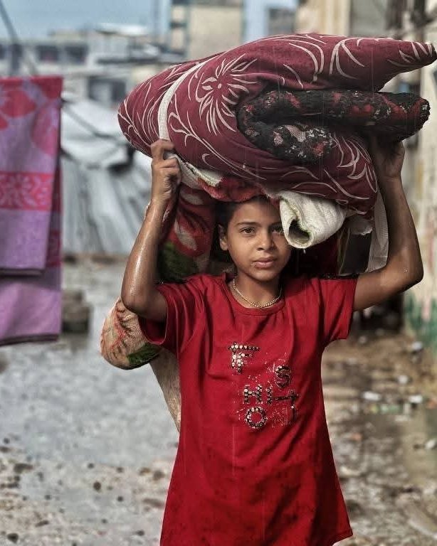 Children sleeping without blankets amid Gaza’s humanitarian crisis