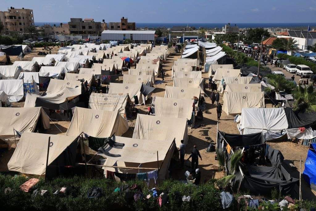 UN Establishes Displacement Camp in Khan Younis, Gaza