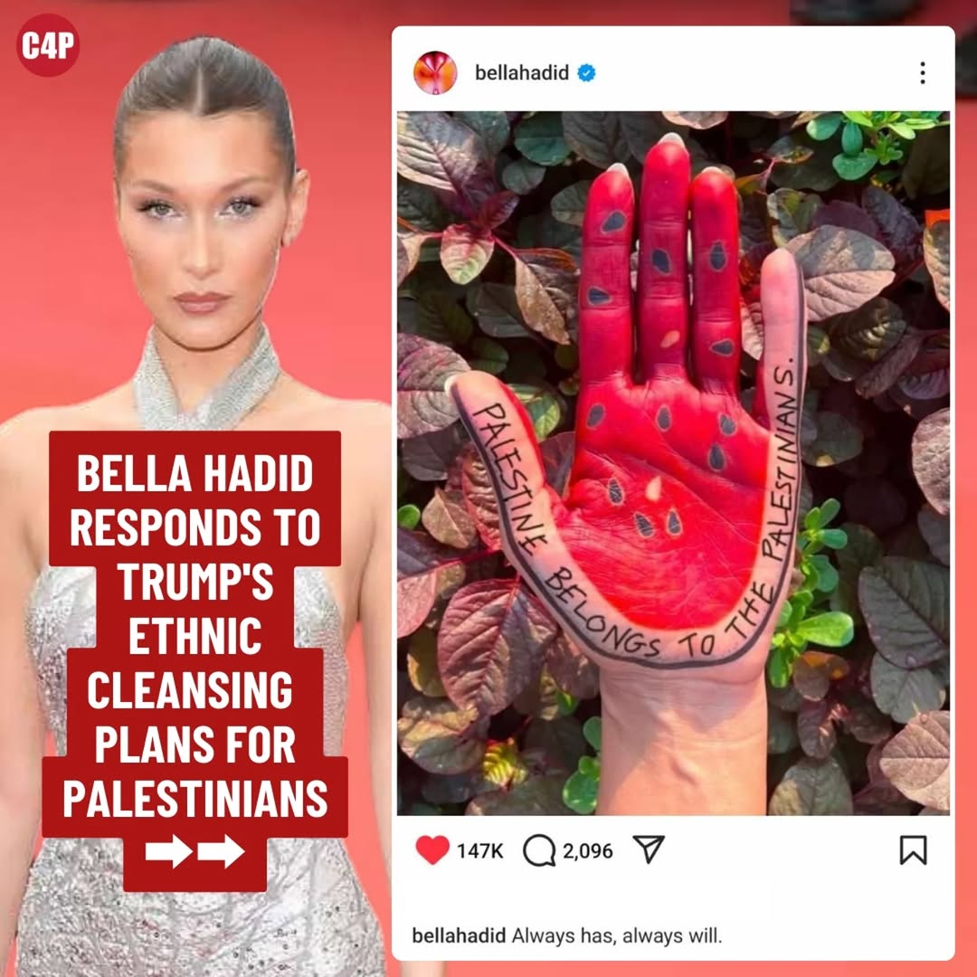 Bella Hadid Defends Palestinian Rights Against Trump Plans