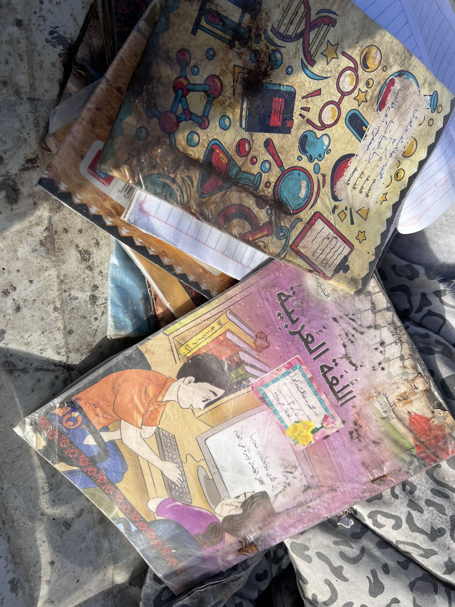 Found Son’s Book After House Bombing