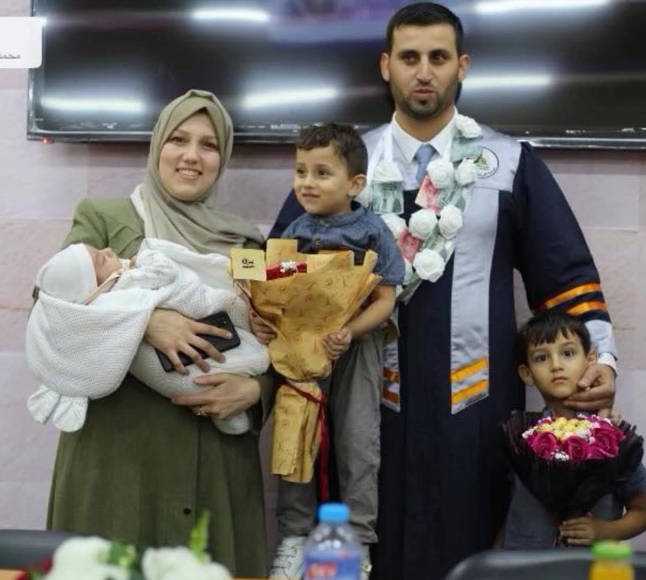 Family of Nour and Ahmad Al-Zeitani killed in Gaza tent fire