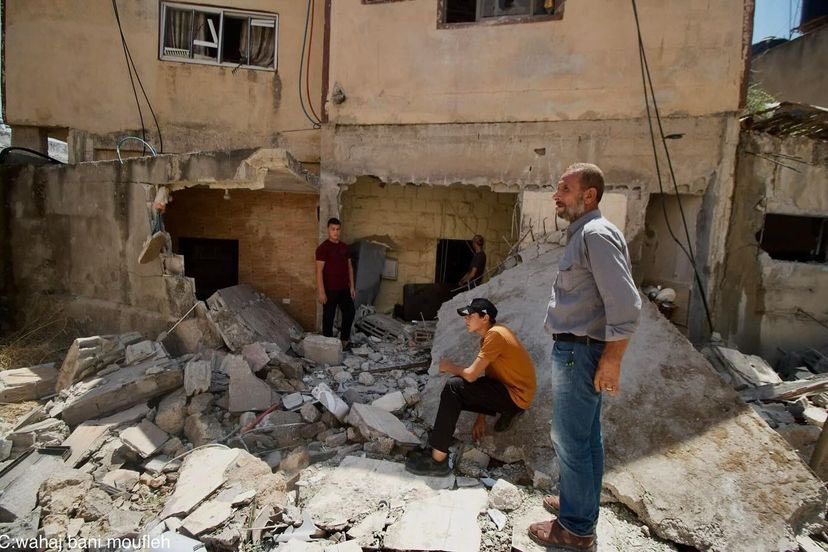 Palestinians inspect damage from military raid in Tubas city