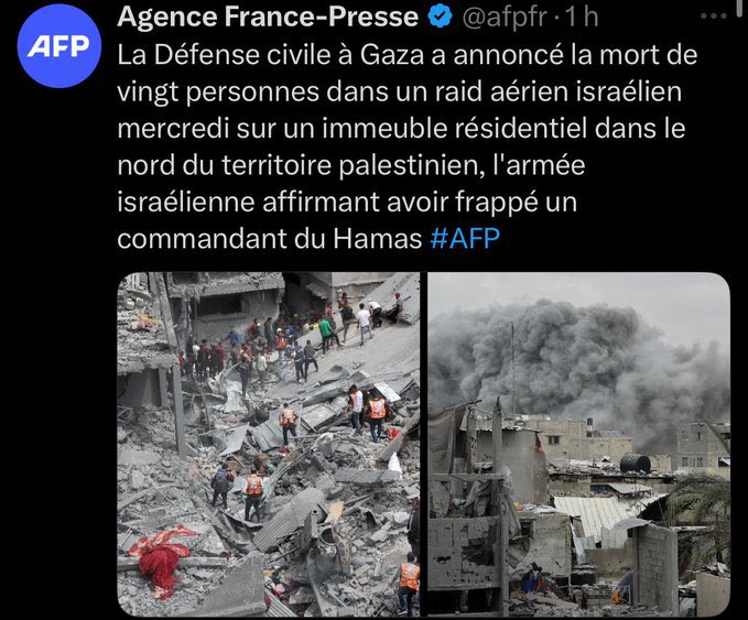 AFP reporting on Gaza bombing and Hamas targeting claims