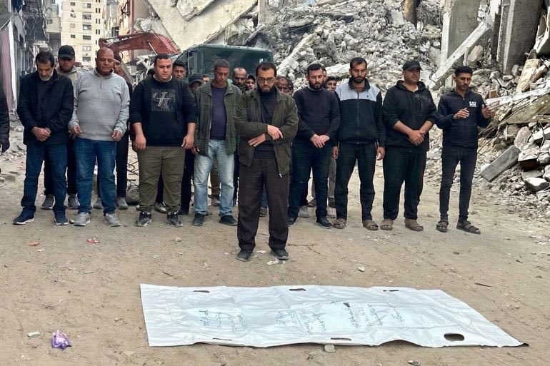Father Retrieves Remains of Family from Bombed Gaza Home