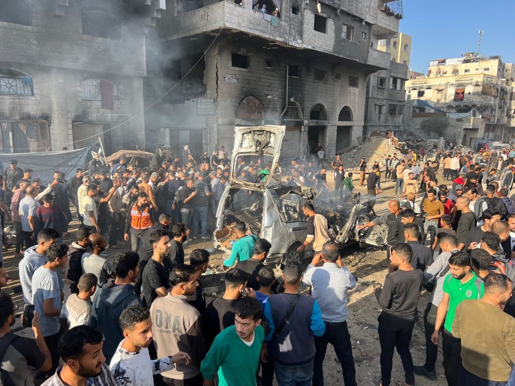 Israeli airstrikes in Gaza City violate ceasefire agreement