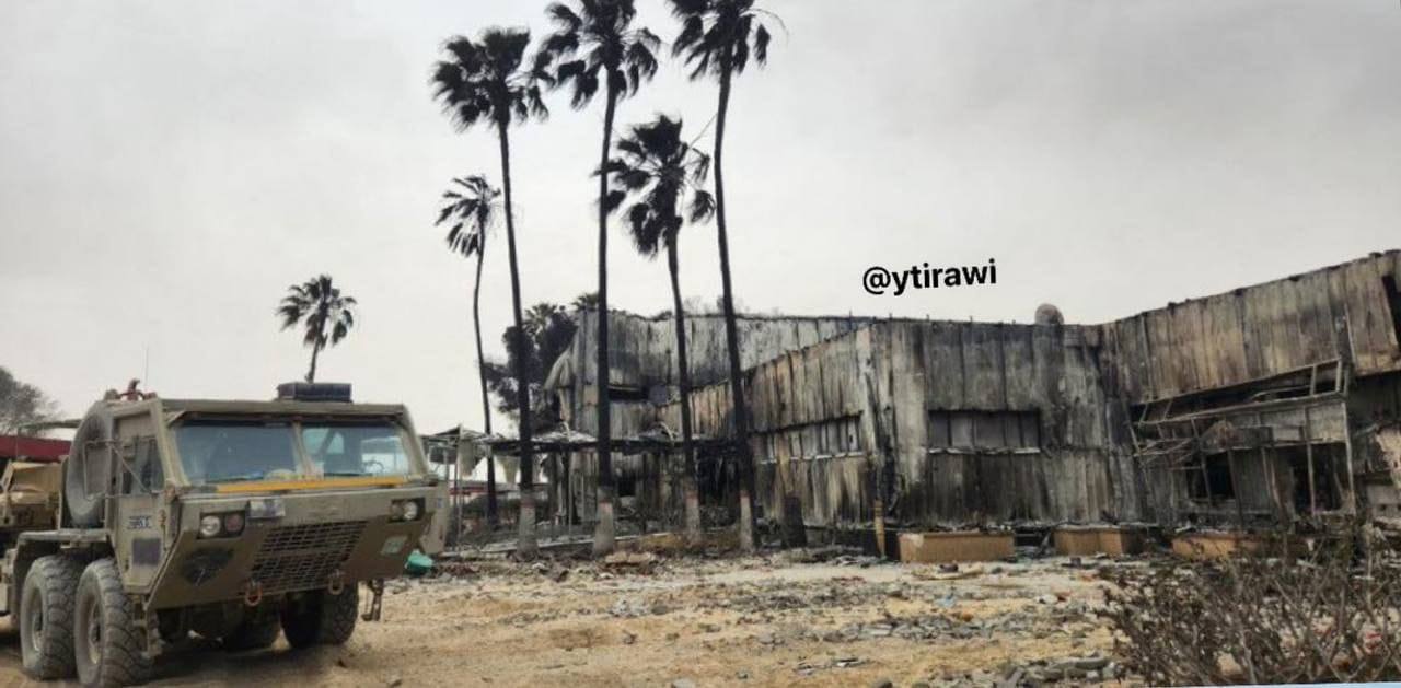 Israeli forces burn Rafah Border Crossing departure hall