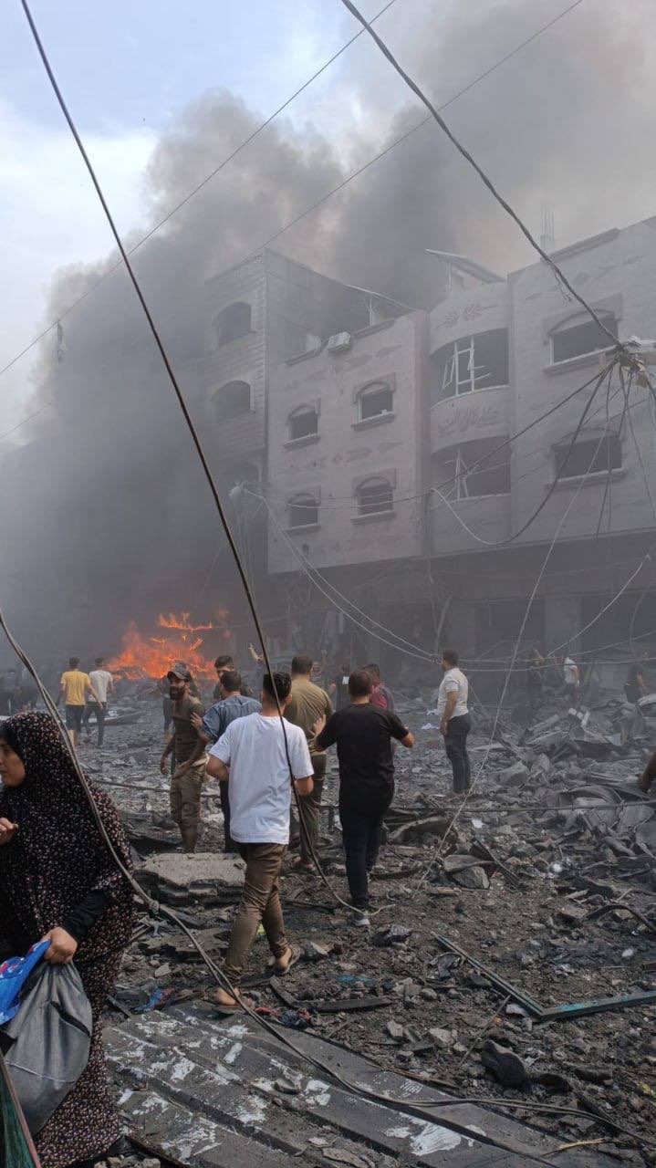 Israeli bombing strikes Jabalia camp in northern Gaza