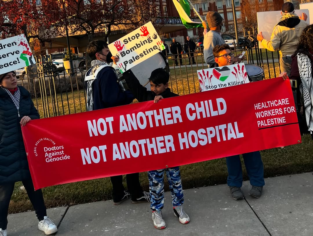 Palestine Supporters Protest Israeli Hospital Actions Detroit