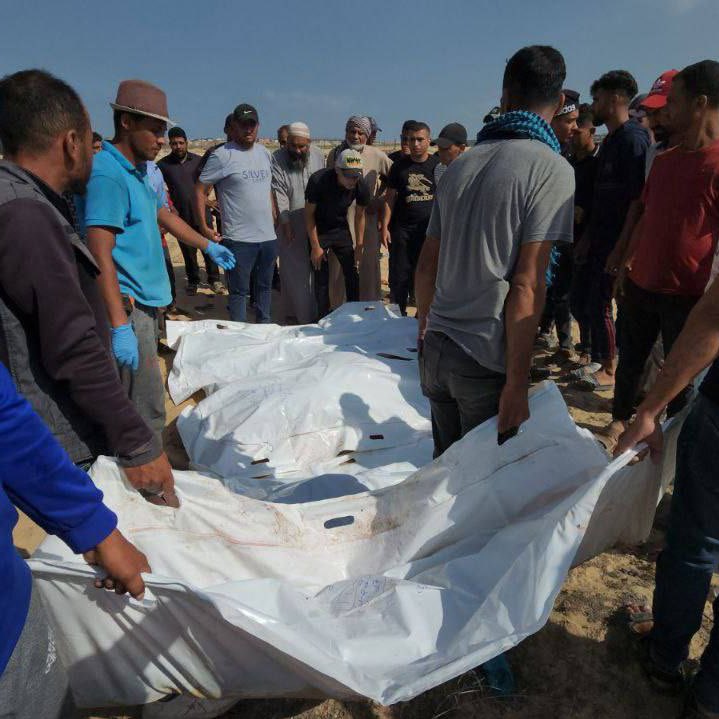Palestinians Buried After Israeli Attack on Rafah Displacement Camp