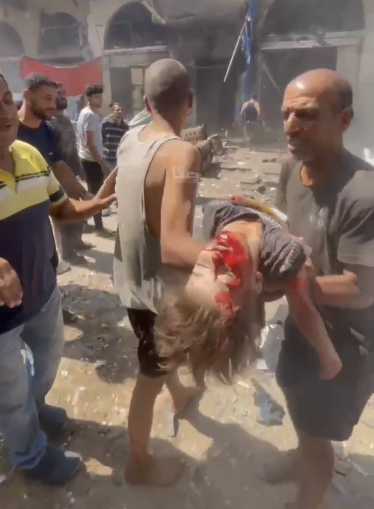 Israeli airstrike kills five Palestinians including two children at Gaza stadium