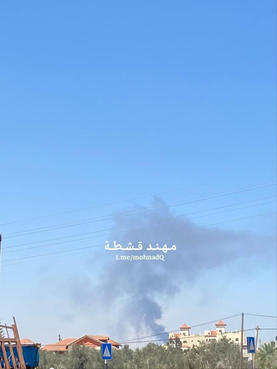 Israeli Bombings Trigger Fires in Rafah, Gaza Strip