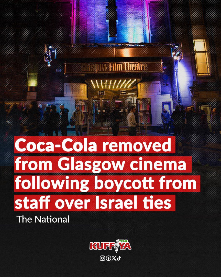 Glasgow Film Theatre Ends Coca-Cola Sales Over Gaza Genocide Support