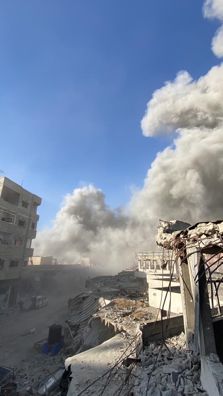 Israeli airstrikes on Hamama school kill 17 Palestinians in Gaza