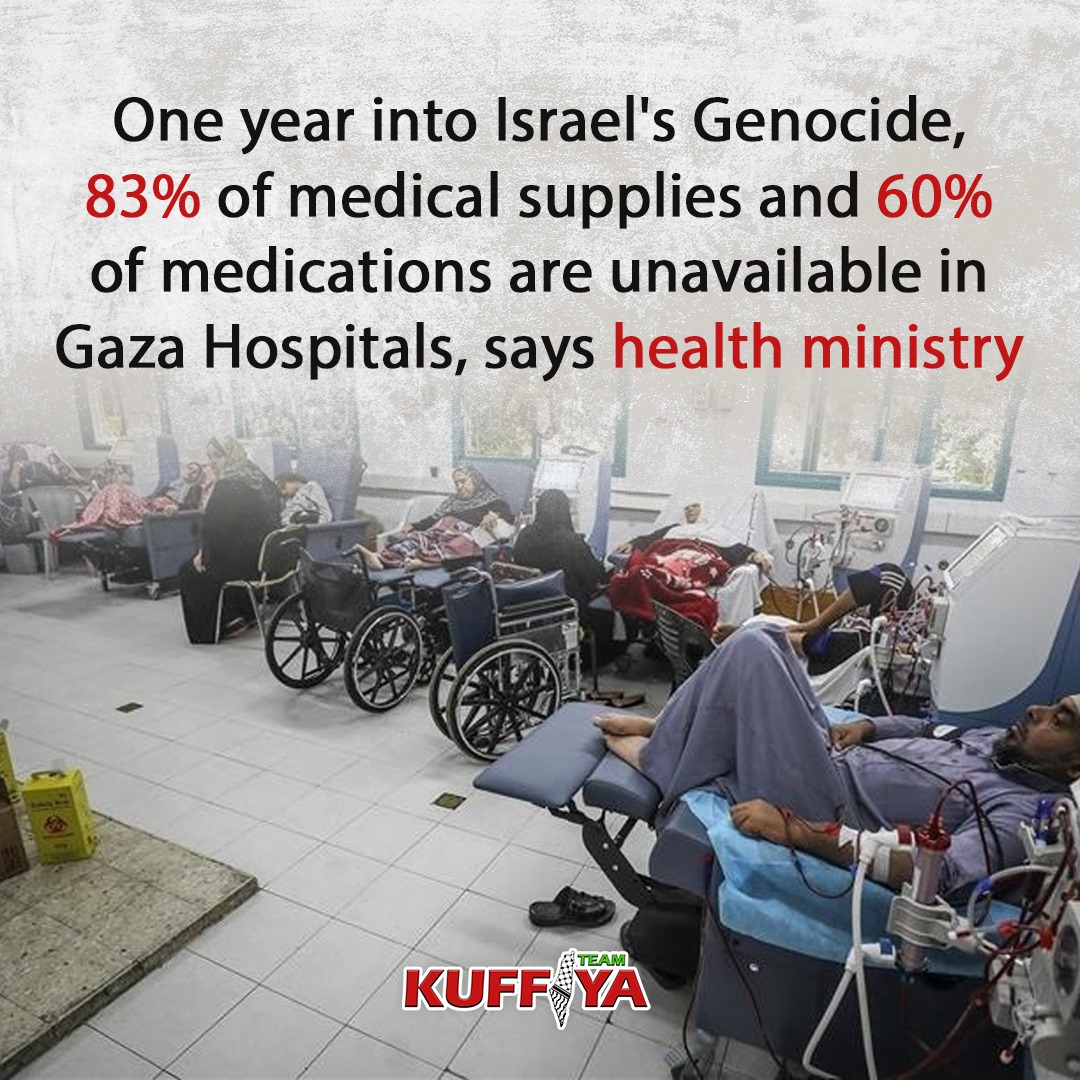 Gaza Health Ministry Reports Critical Shortage Medical Supplies Medications