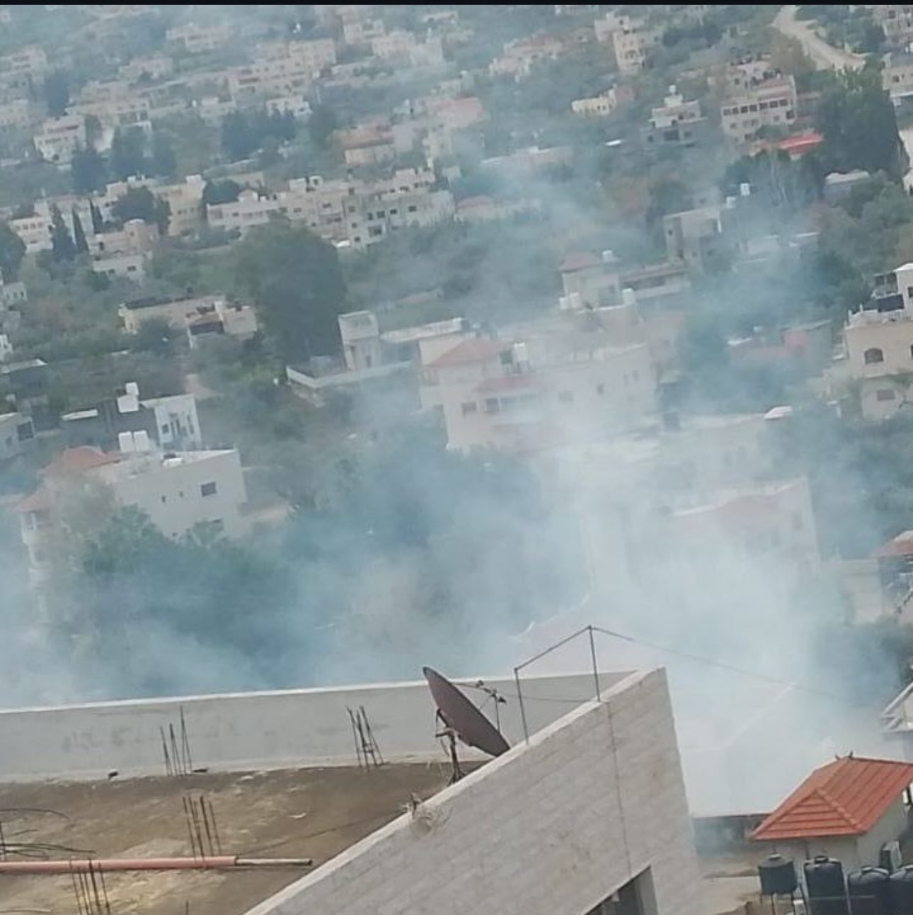 Heavy clashes between Israeli forces and Palestinians in Qabatia