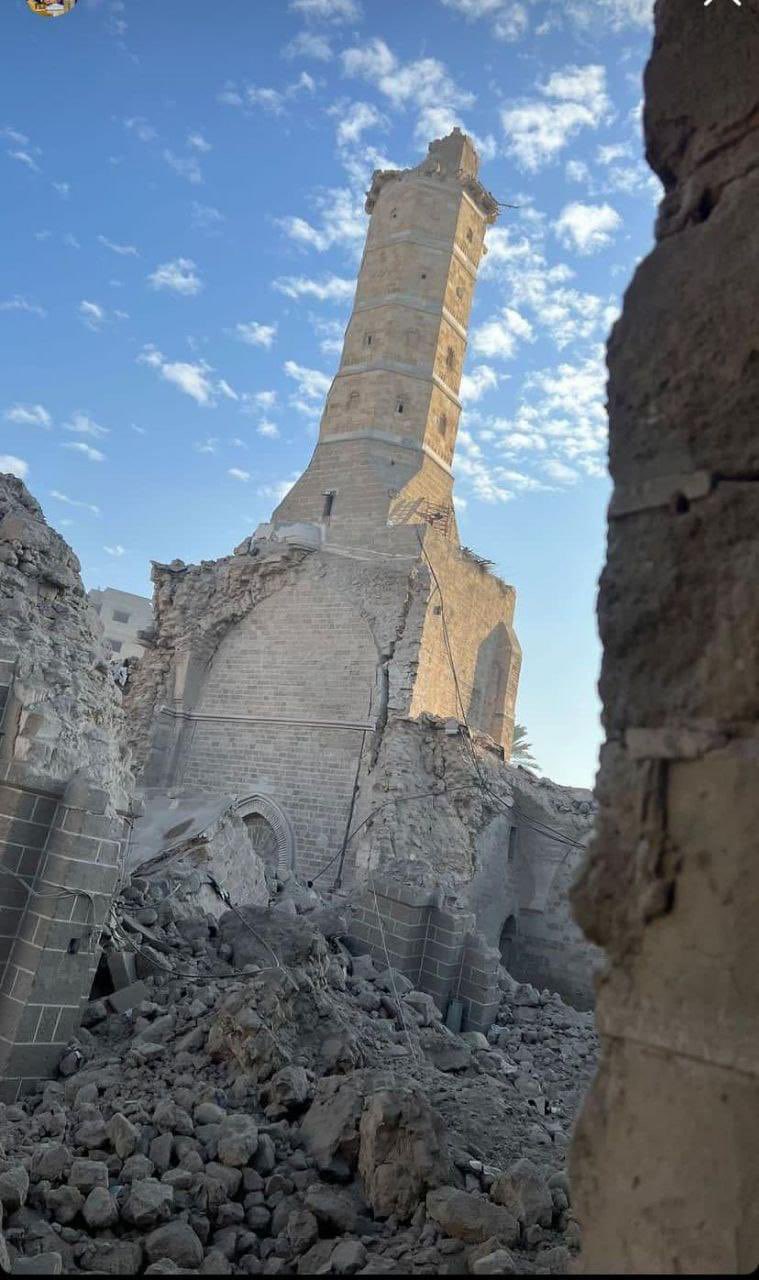 Israel Destroys Great Omari Mosque Gaza Historic Structure