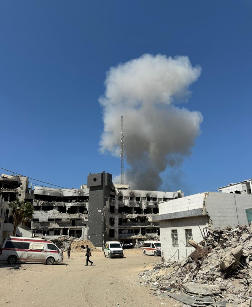 Israeli bombing reported near Al Shifa Hospital