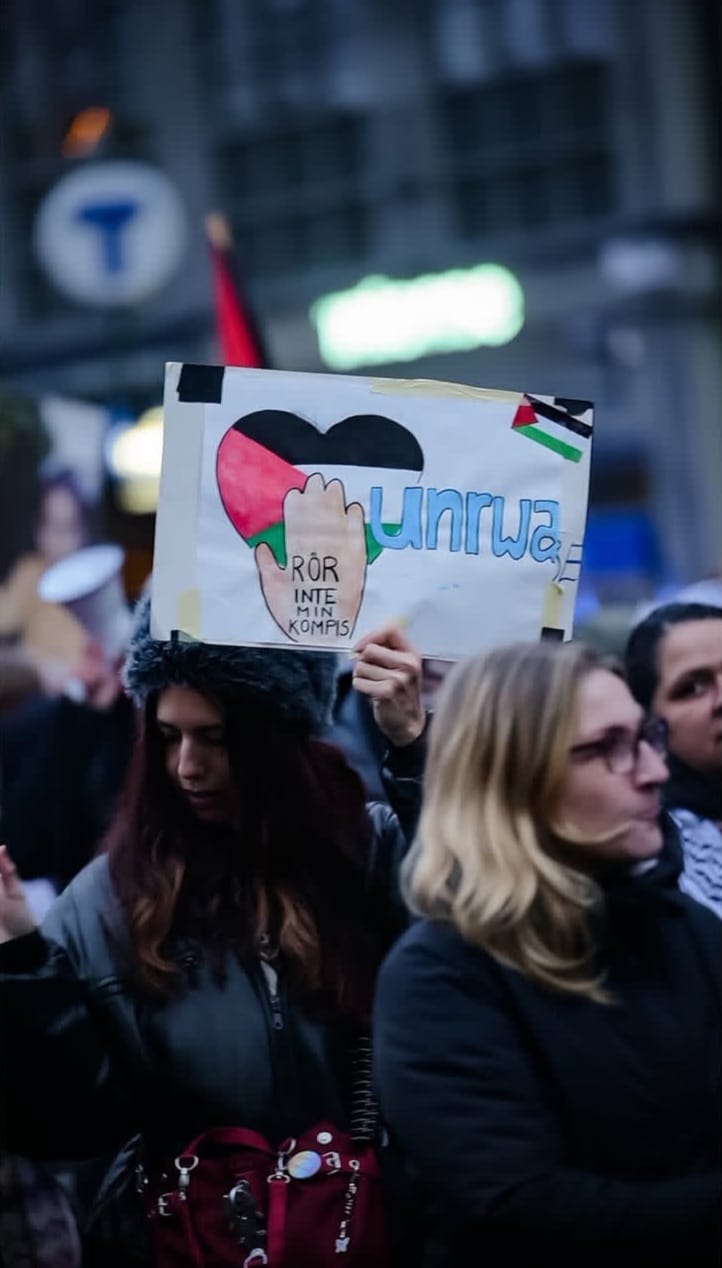 Pro-Palestine Rally Held in Stockholm Sweden
