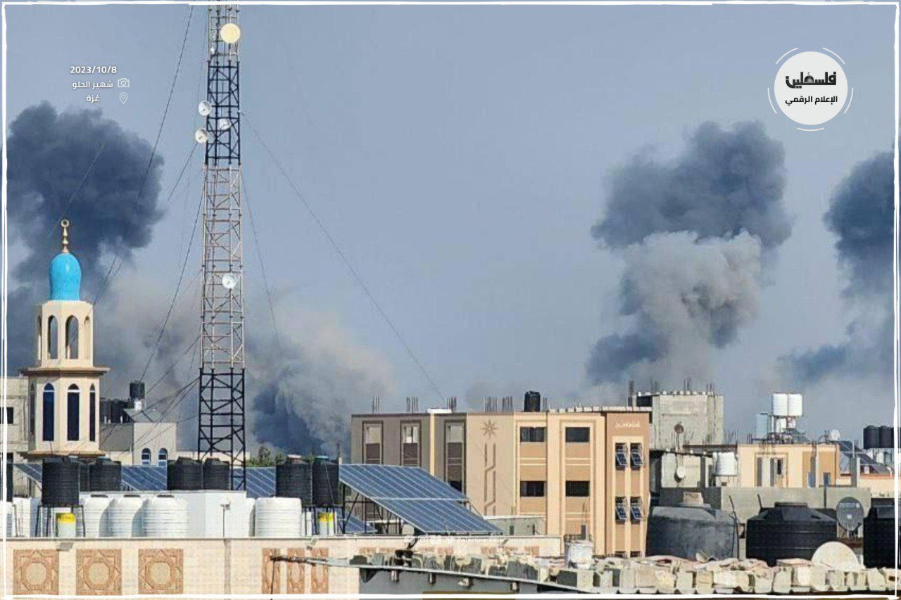 Israeli warplanes conduct airstrikes on Beit Hanoun Gaza