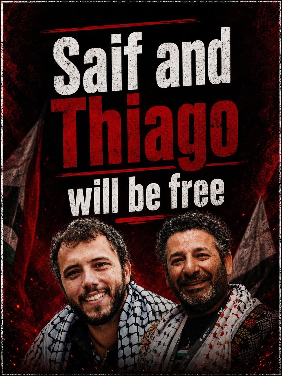 Israeli Authorities Release Palestinian Activists Saif Abukeshek and Thiago Ávila