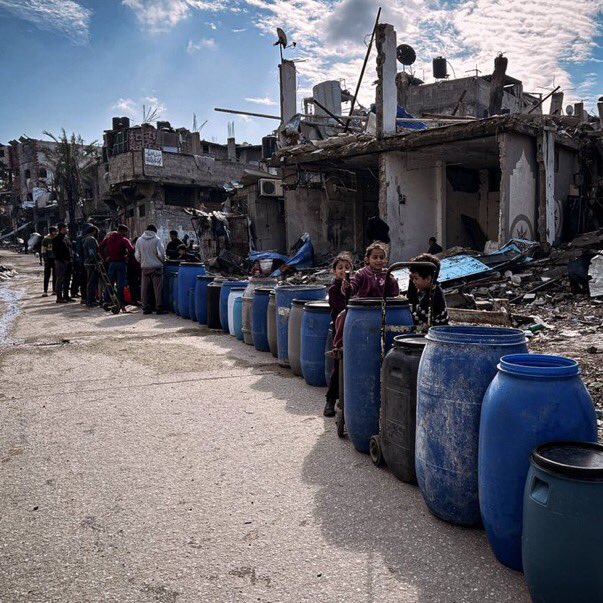 Gaza Children Face Long Water Queue Hardships