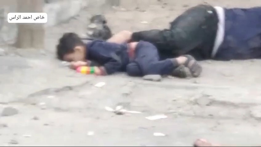 Sniper kills child holding toy at home entrance