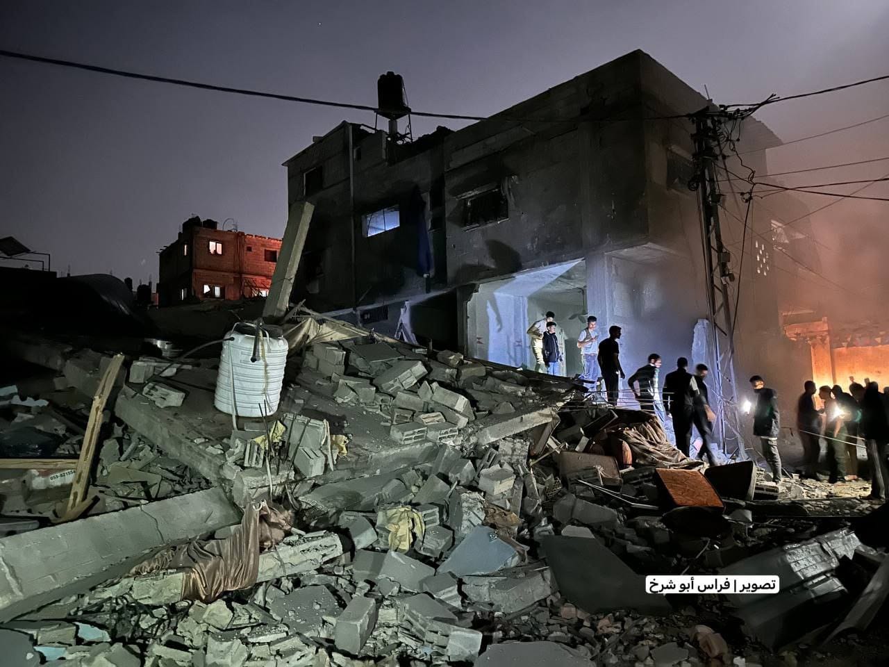 Al-Hamaida family home bombed in Rafah refugee camp