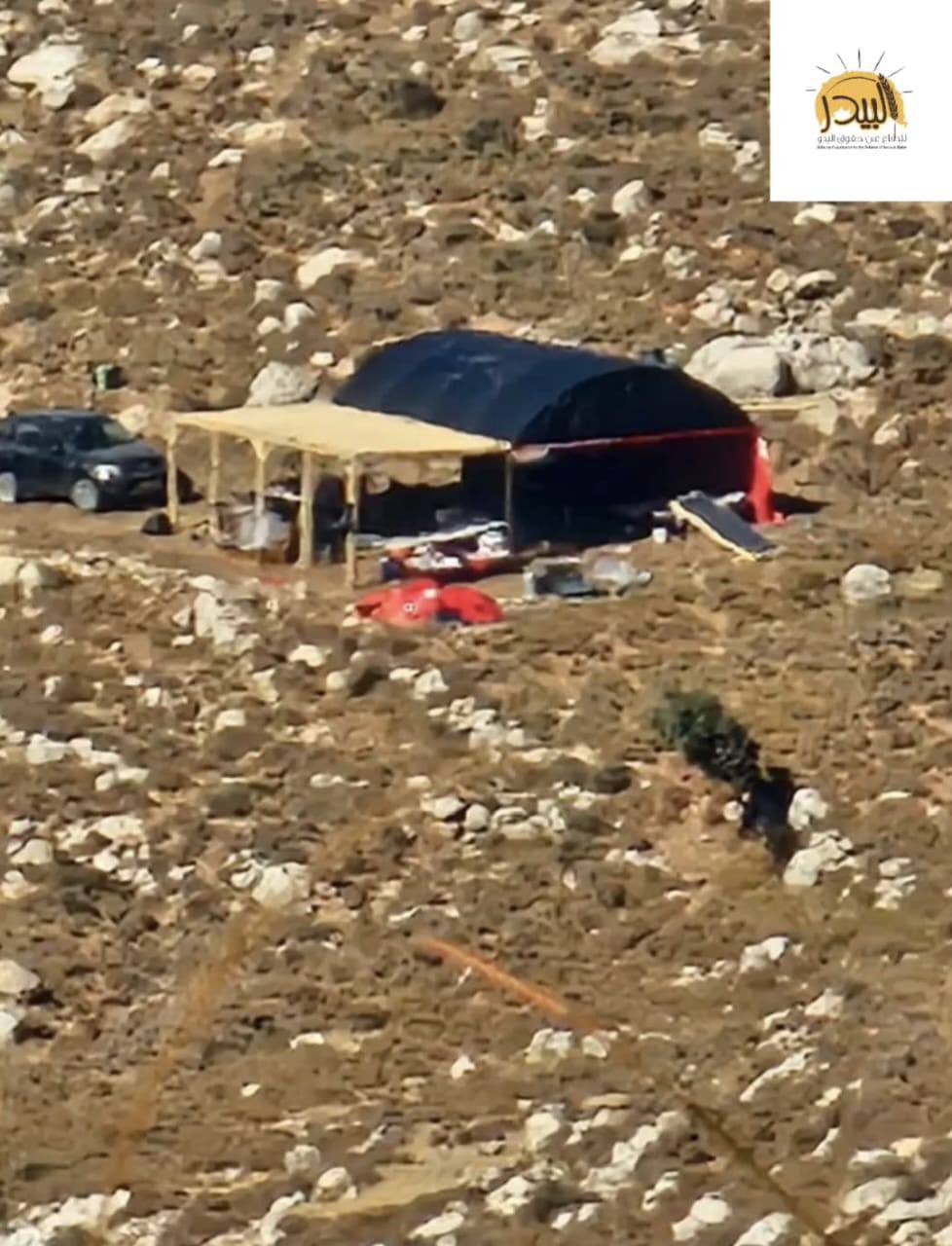 Israeli settlers establish illegal settlement outpost near Palestinian Bedouin community