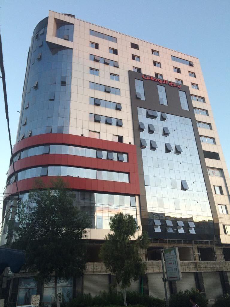 Gaza Tower Before and After Israeli Airstrike