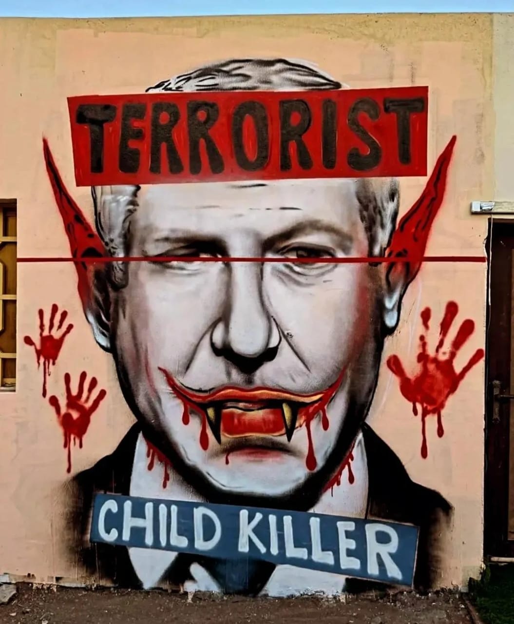 Anti-Netanyahu protest sign spotted in Oman